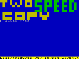 Screen from 2-Speed Copy