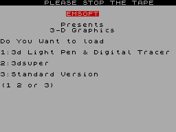 Screen from 3-D Graphics