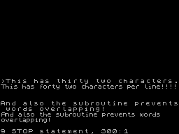 Screen from 42 Characters