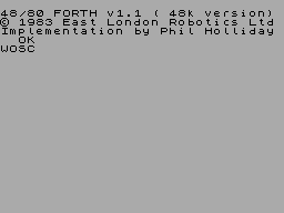 Screen from 48/80 FORTH