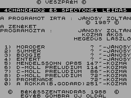 Screen from 4Chandemo2 es Spectone1 Leiras