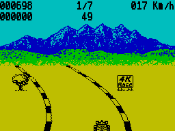 Screen from 4K Race