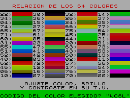 Screen from 64-Colores