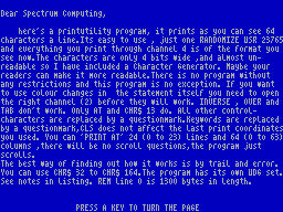 Screen from 64 Columns