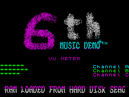 Screen from 6th Music Demo