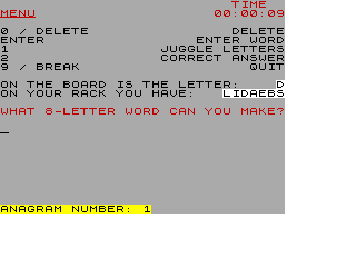 Screen from 8 Letter Anagrams