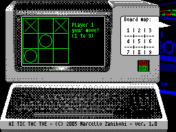 Screen from A.I. Tic Tac Toe