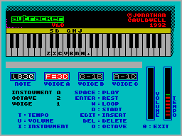 Screen from A.Y. Tracker