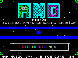 Screen from AMD (AY Music Demo)