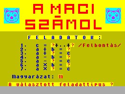 Screen from A Maci Szamol