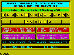 Screen from ANSI Graphics