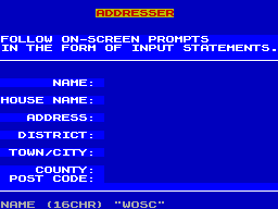 Screen from Address Your Envelopes