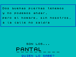 Screen from Adivina Adivinanza