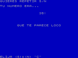 Screen from Adivina