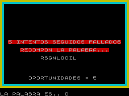 Screen from Adivinador