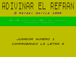 Screen from Adivinar el Refran
