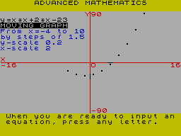 Screen from Advanced Mathematics