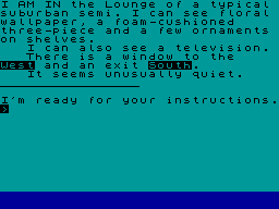 Screen from Adventure G: Ground Zero