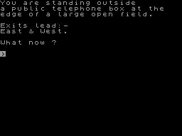 Screen from Adventures in the Lost Valley