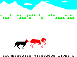 Screen from The Adventures of St. Bernard