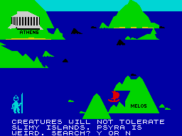Screen from Aegean Voyage