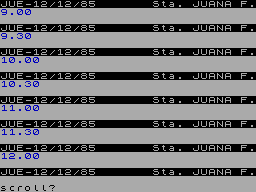 Screen from Agenda Diciembre