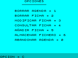 Screen from Agenda