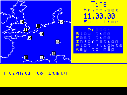 Screen from Air Traffic Control
