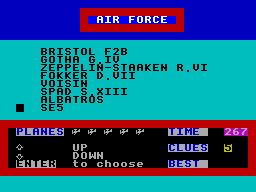 Screen from Aircraft