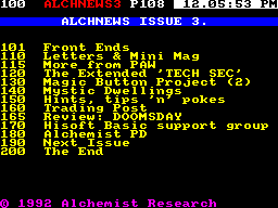 Screen from AlchNews 03