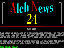 Screen from AlchNews 24