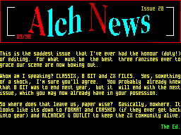 Screen from AlchNews 28