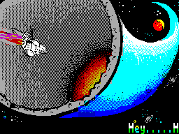 Screen from Alfa Soft: Woodpecker from Space