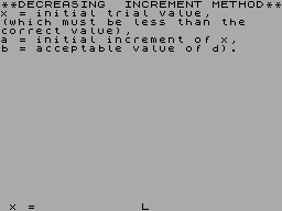 Screen from Algebraic Equations