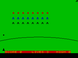 Screen from Alien Attack