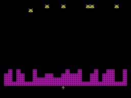 Screen from Alien Invaders