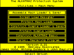 Screen from Alkatraz Development Cartridges
