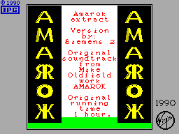 Screen from Amarok