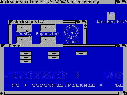 Screen from Amiga Simulation