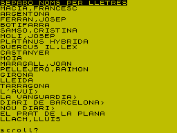 Screen from Amunt la Informatica. Cassette n. 2