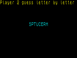 Screen from Anagrams