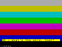 Screen from Anagrams