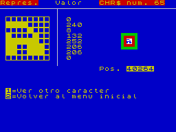 Screen from Analizador Juegos Caracteres