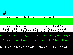Screen from The Apostrophe