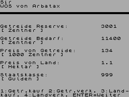 Screen from Arbatax