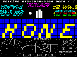 Screen from Art Experience Preview