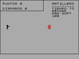 Screen from Artillero