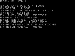 Screen from Artwork Editor