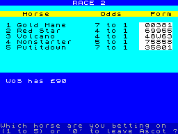 Screen from Ascot