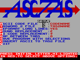 Screen from Asctas